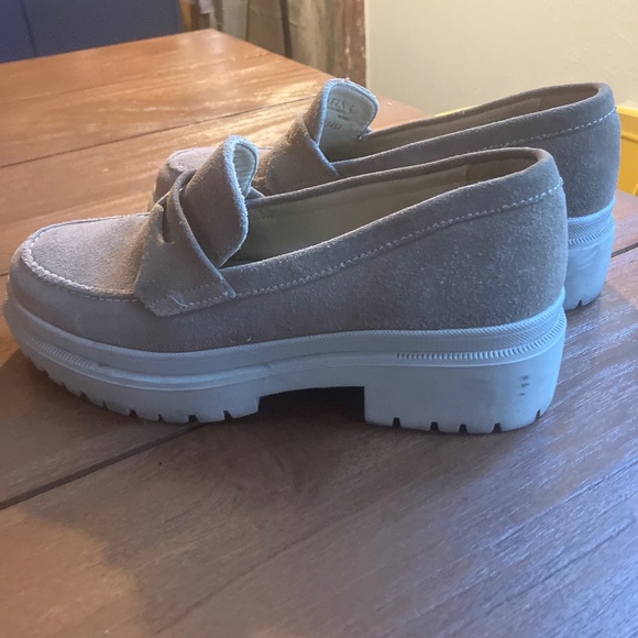 Platform suede loafers - Picture 1 of 5